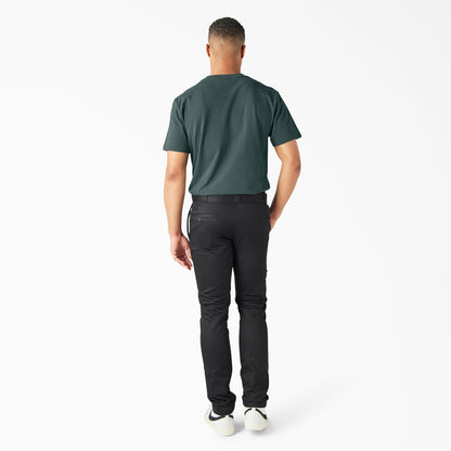 FLEX Skinny Fit Double Knee Work Pants For Men | Dickies