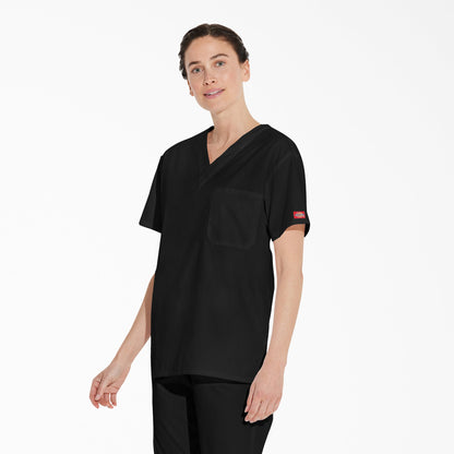 Unisex EDS Signature V-Neck Scrub Top For Men|Scrubs|Women | Dickies