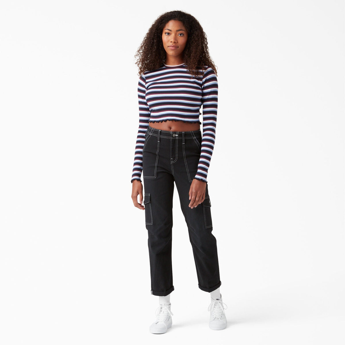 Women's Skinny Fit Cuffed Cargo Pants For Women | Dickies