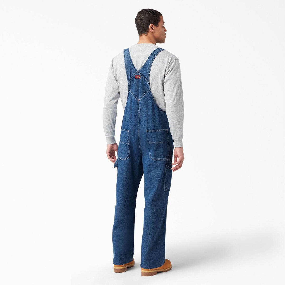 Stonewashed Indigo Bib Overalls For Men|Women | Dickies
