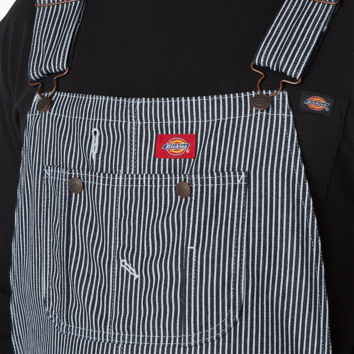 Hickory Stripe Bib Overalls For Men|Women | Dickies