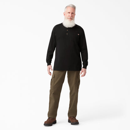 Heavyweight Long Sleeve Henley T-Shirt For Men | Dickies