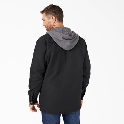 Water Repellent Duck Hooded Shirt Jacket For Men | Dickies