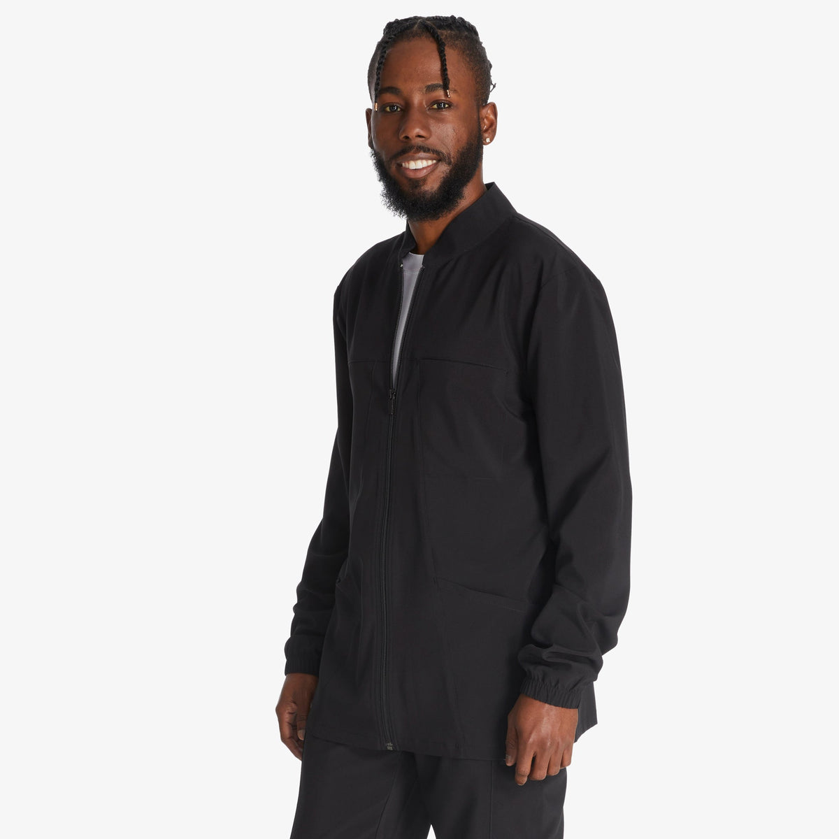 Men's EDS Essentials Zip Front Scrub Jacket For Men|Scrubs | Dickies