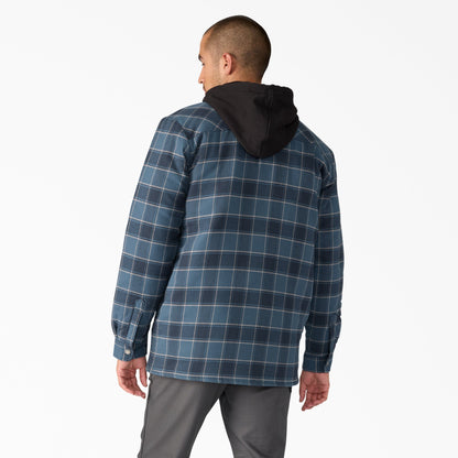 Water Repellent Flannel Hooded Shirt Jacket For Men | Dickies