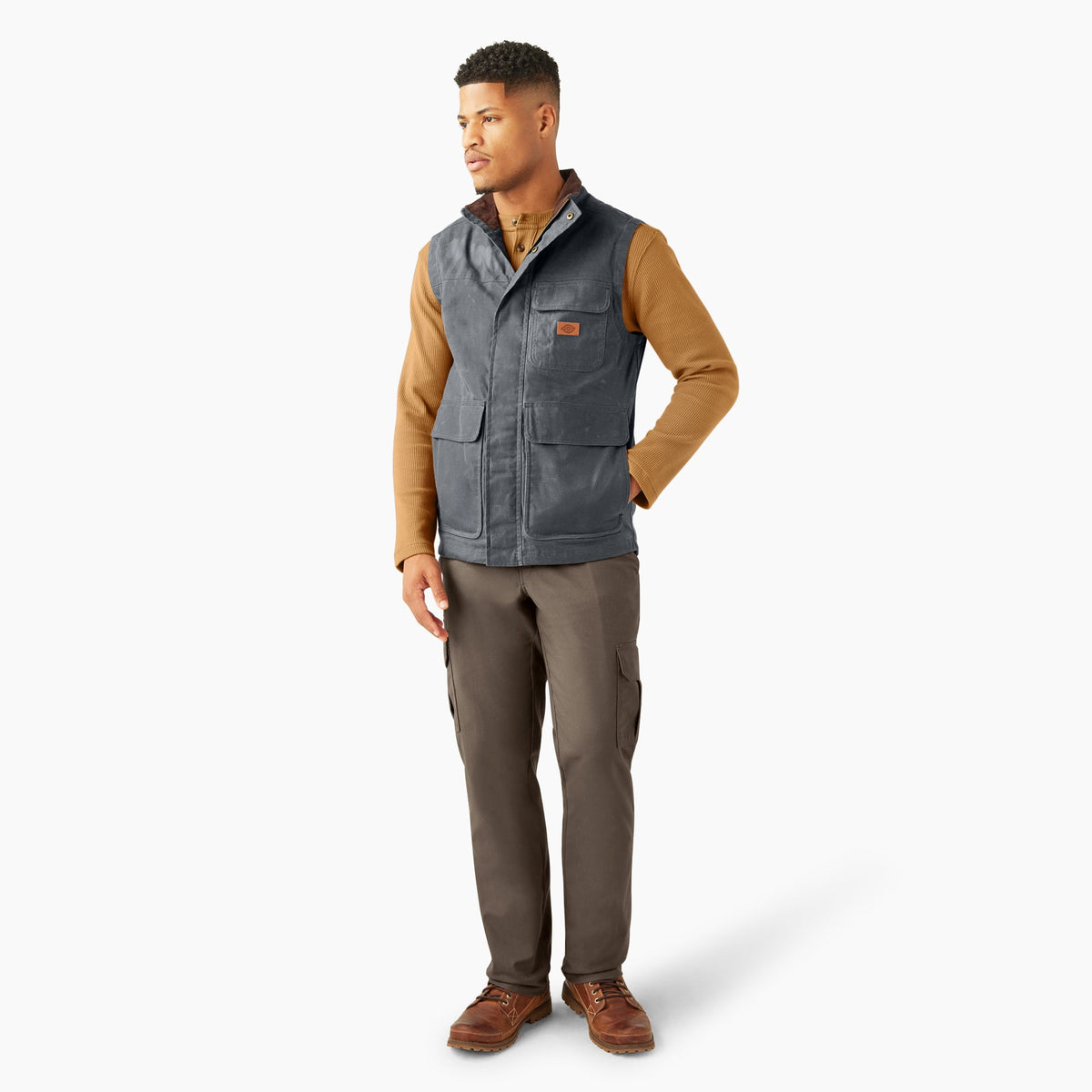 Fully Waxed Canvas Vest For Men | Dickies