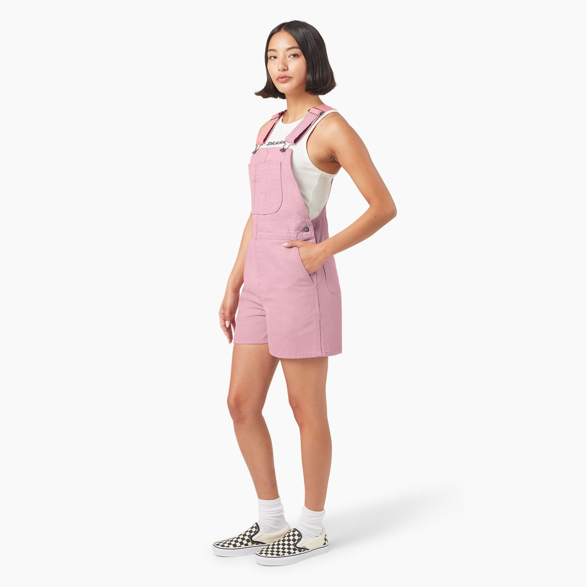Women's Duck Canvas Bib Shortalls, 4" For Sale | Dickies